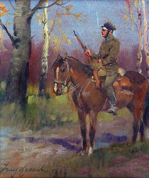 Ułan na koniu, 1935