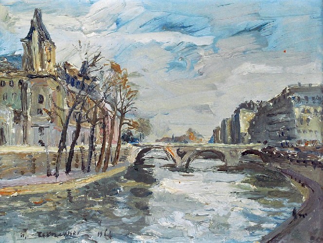 Paryż - Widok znad Sekwany, 1963