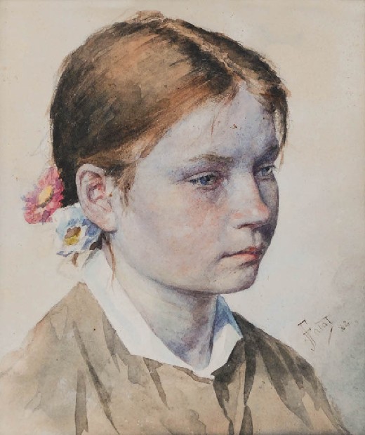 Główka dziewczynki, 1882