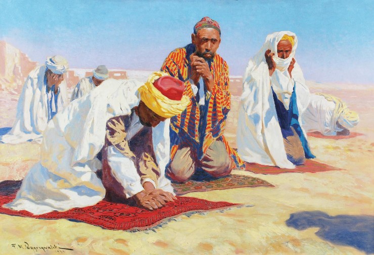 Modlitwa Arabów na pustyni, 1931