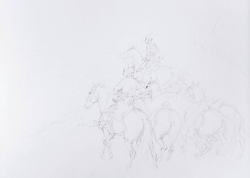 Jeźdźcy z końmi - epizod z wojen kozackich XVII wieku