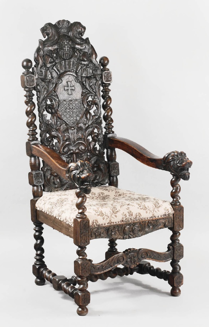Fotel w stylu baroku gdańskiego
