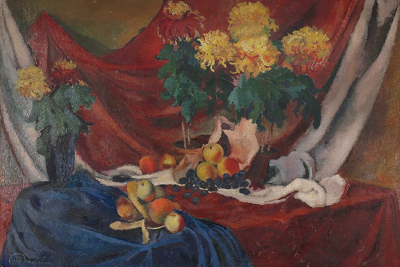 Martwa natura z kwiatami i owocami, 1935