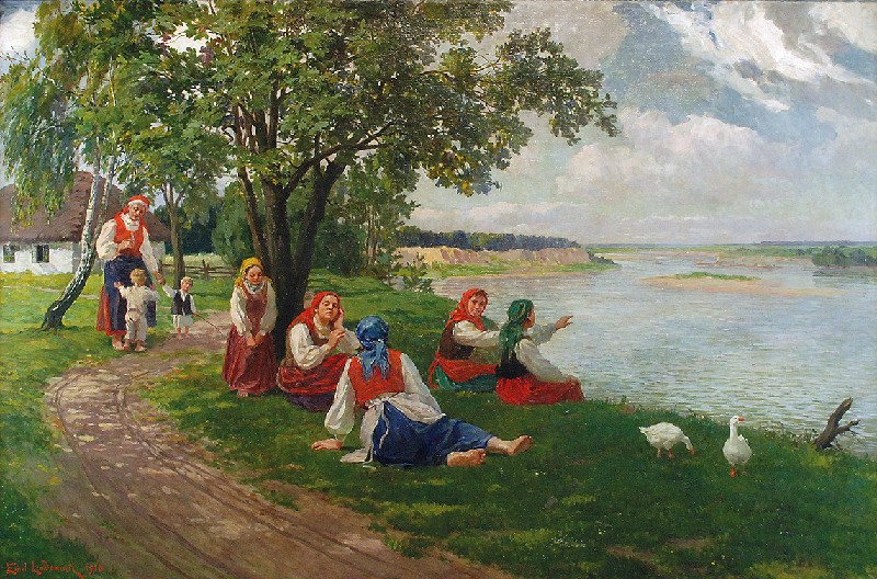 Nad rzeką, 1910