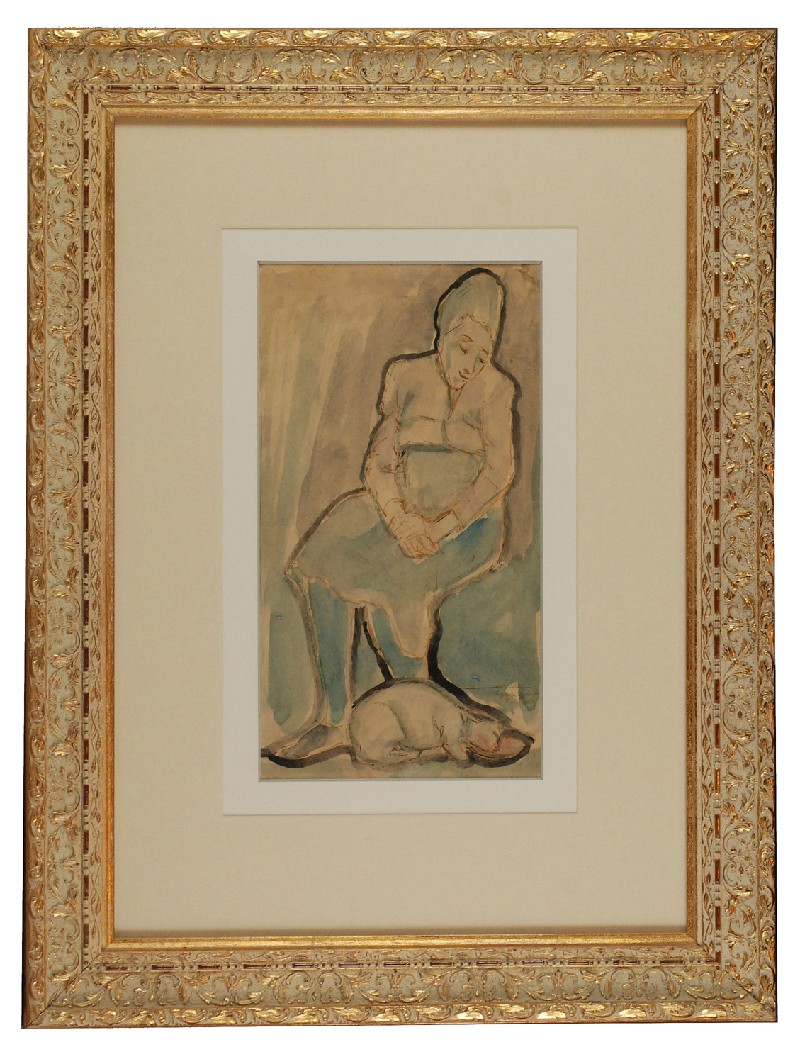 Kobieta z kotem, 1949