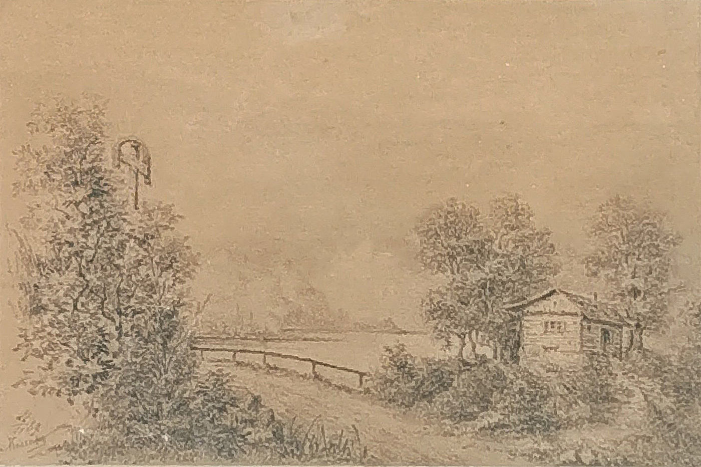 Pejzaż z drogą, 1884