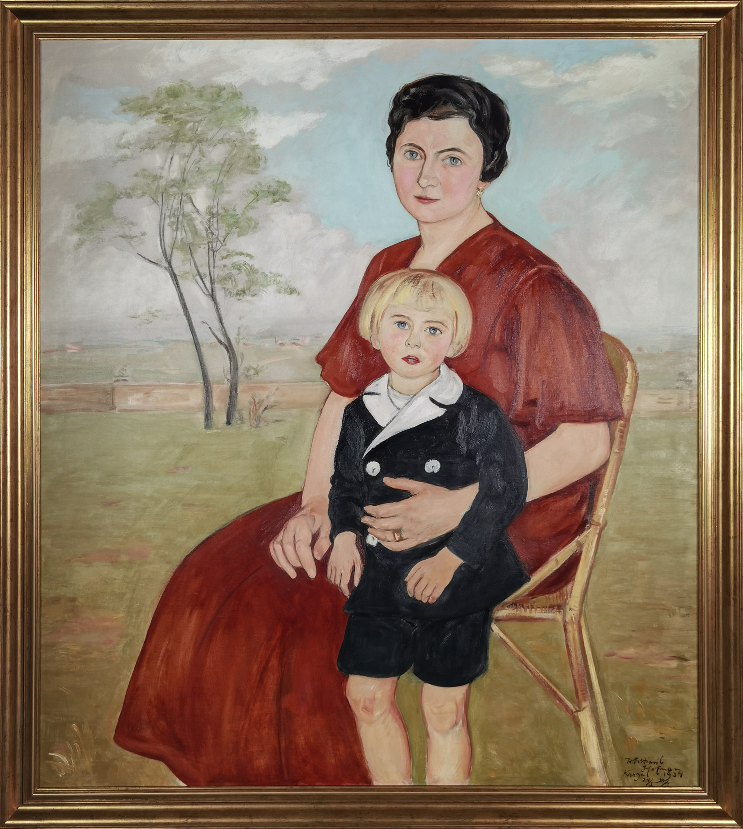 Portret rodzinny - matka z synem, 1934