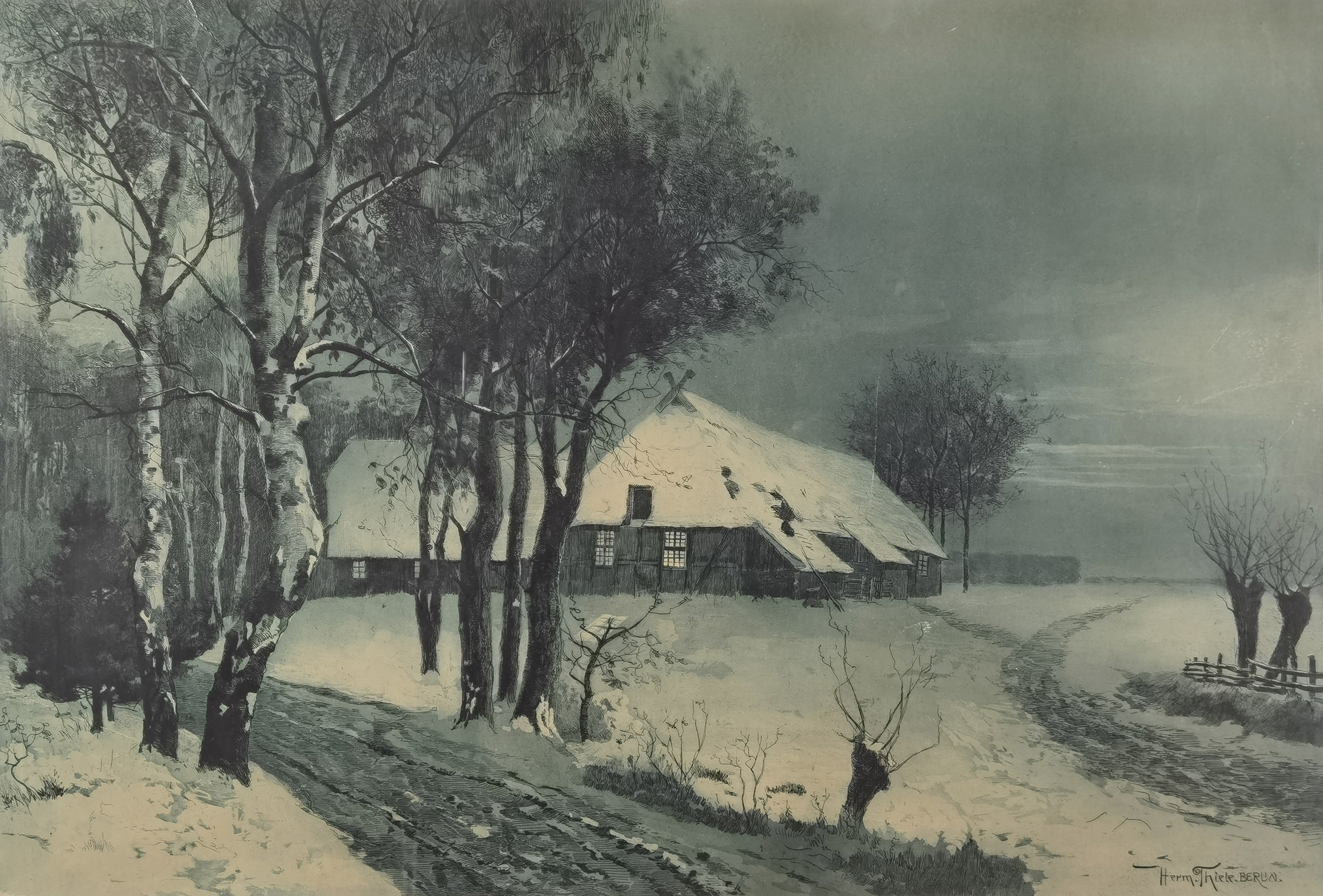 Nokturn zimowy,  ok. 1910