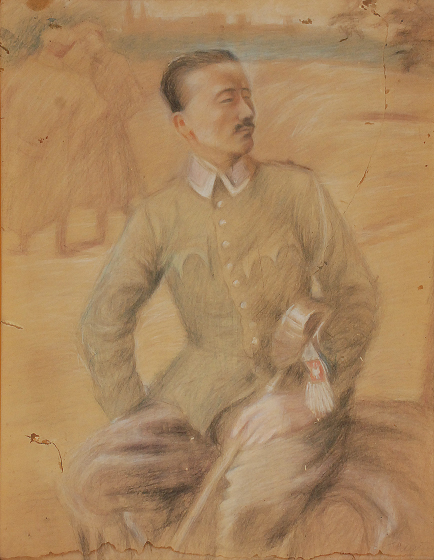 Portret legionisty - szkic, ok. 1915