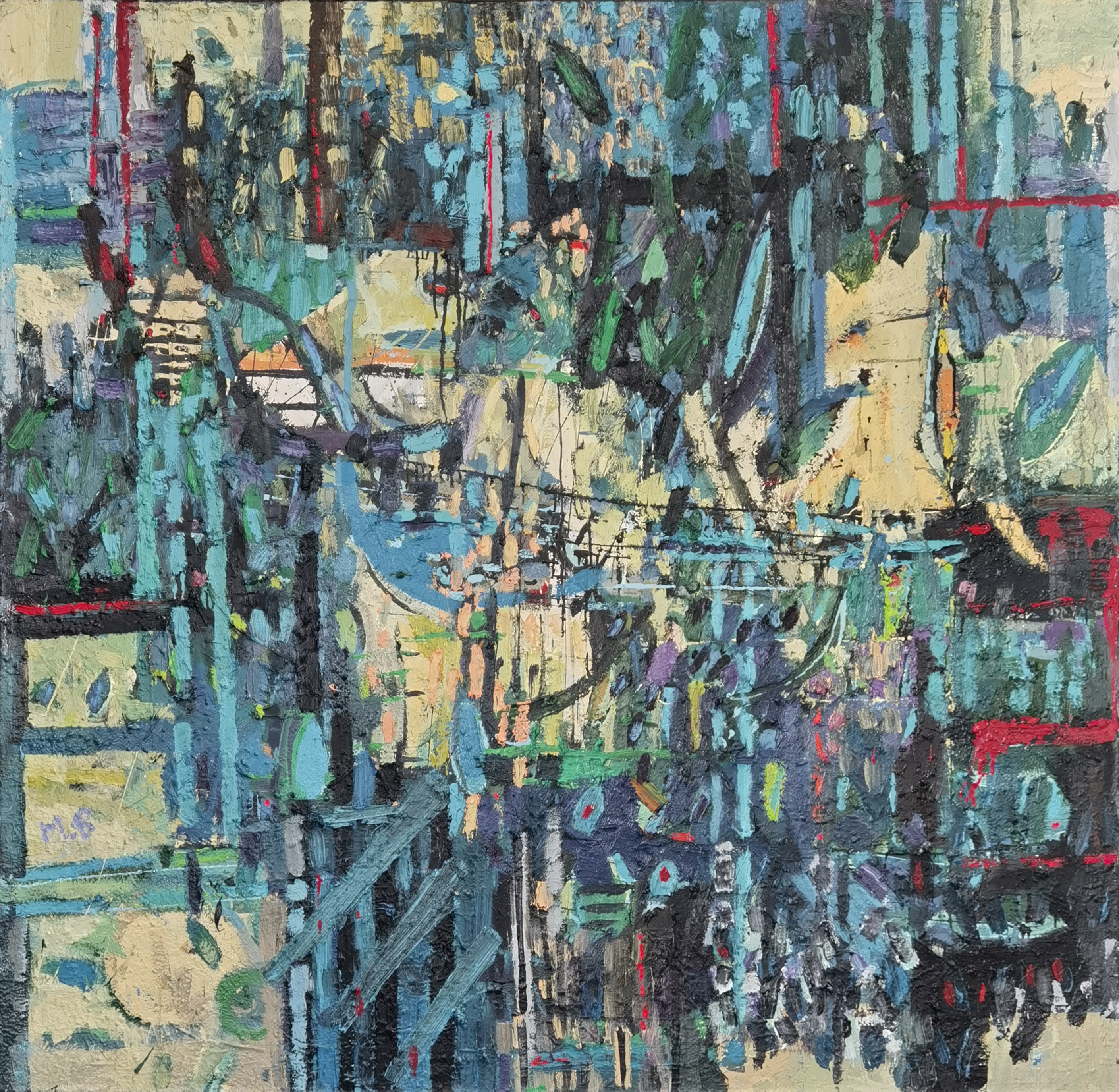 Blue in green IV, 2019