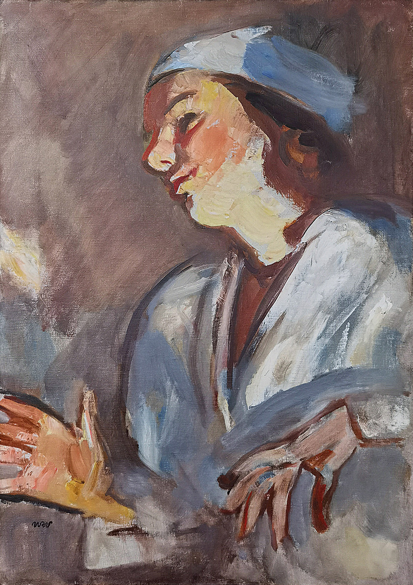 Ewa w wieczornym oświetleniu - Studium do obrazu "Owoce", 1935