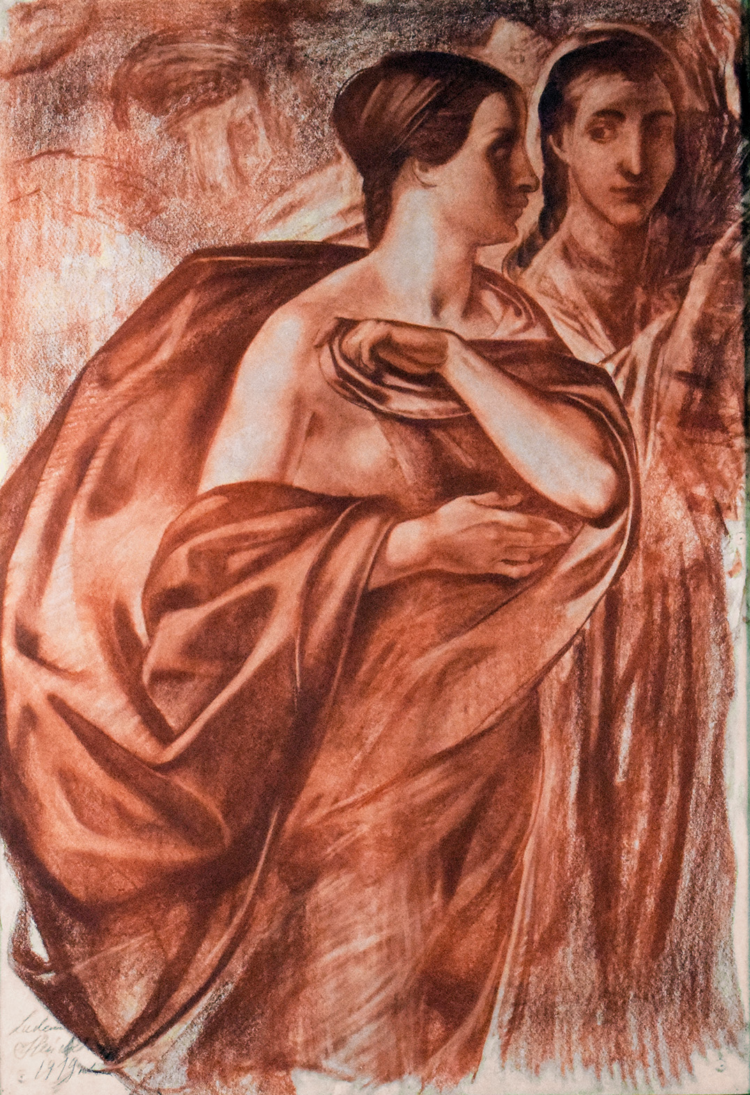 Dwie kobiety - studium, ok. 1919