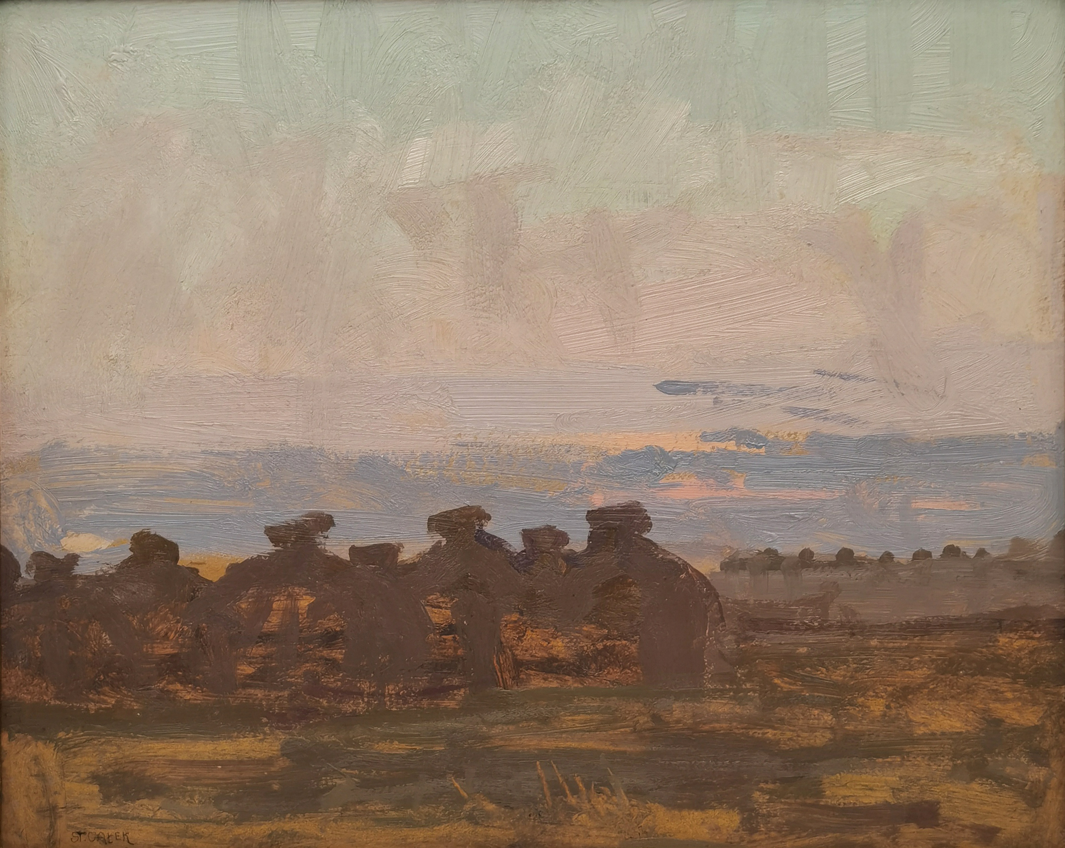 Mendle w polu, ok. 1906