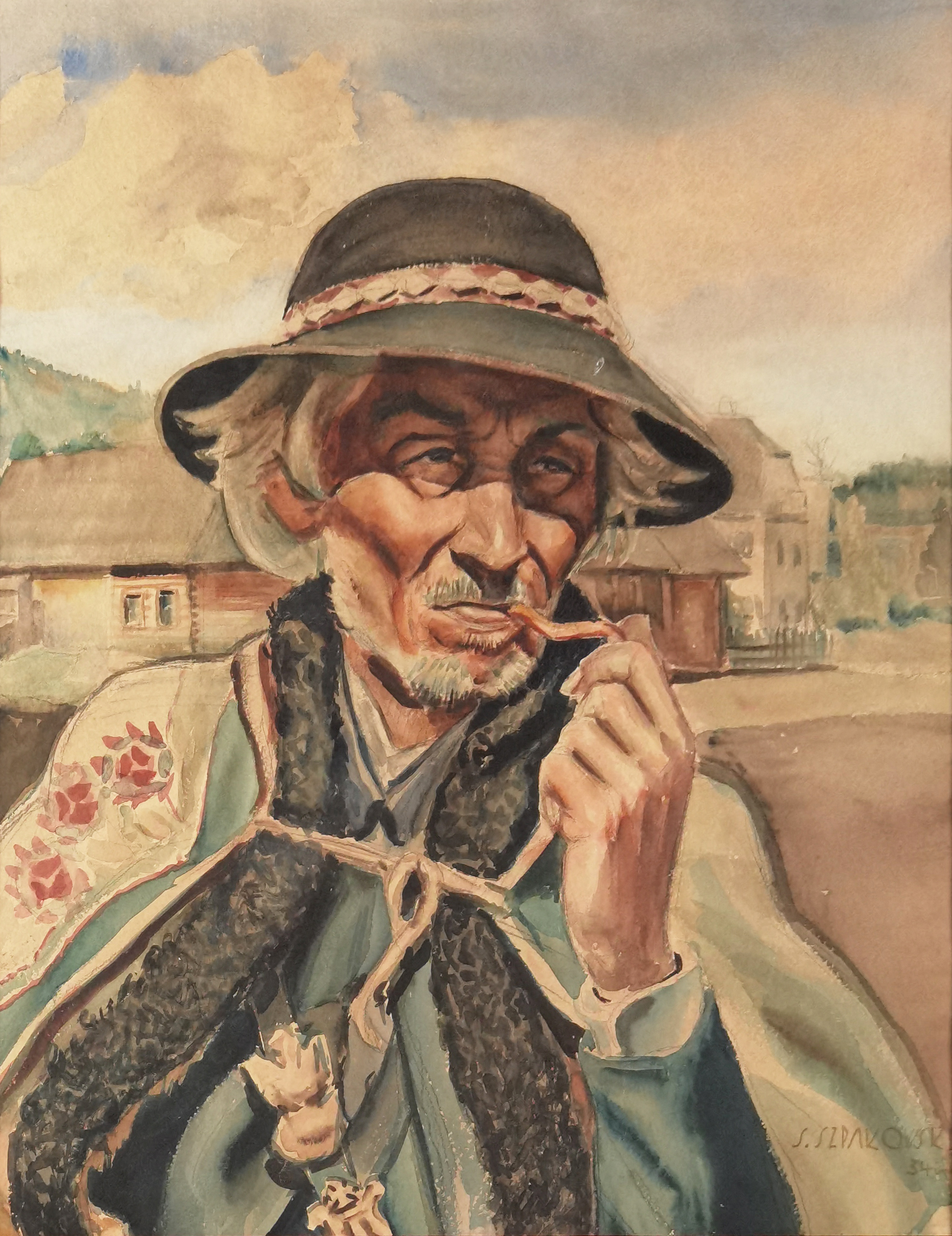 Góral z fajką, 1934