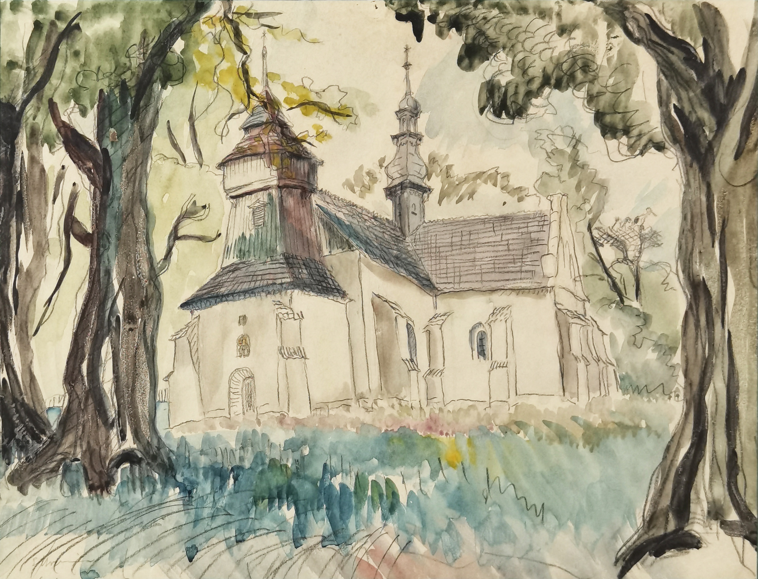 Kościół w Oksie, 1932