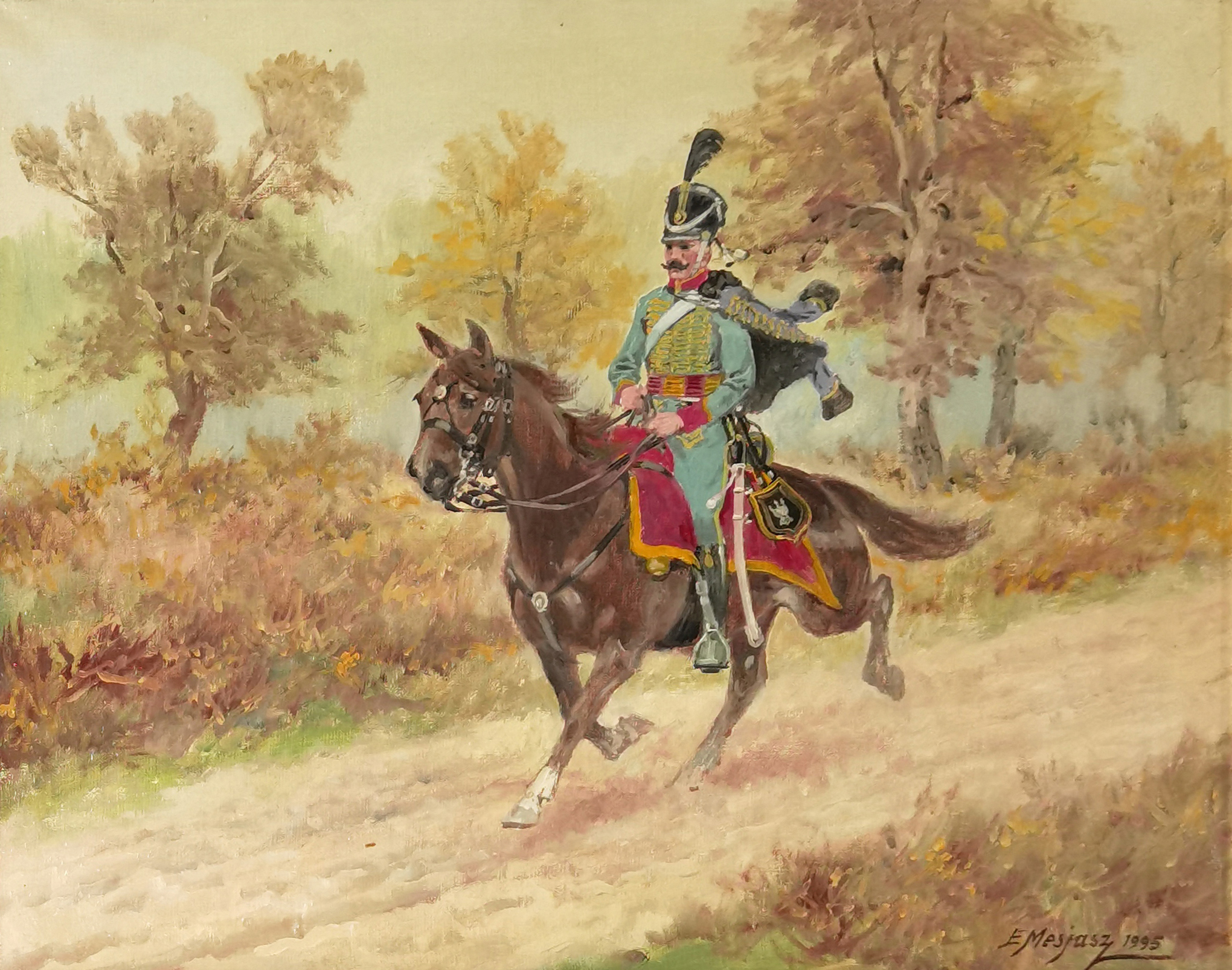 Ułan na koniu, 1995